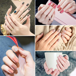 uñas gel manicura