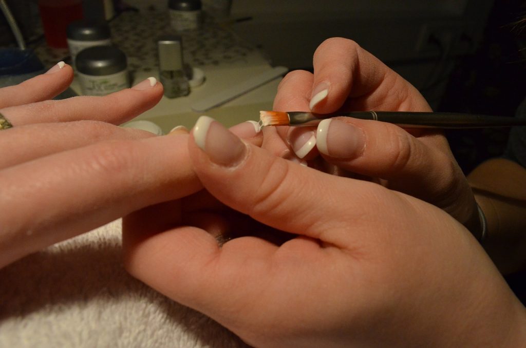 Uñas de gel manicura