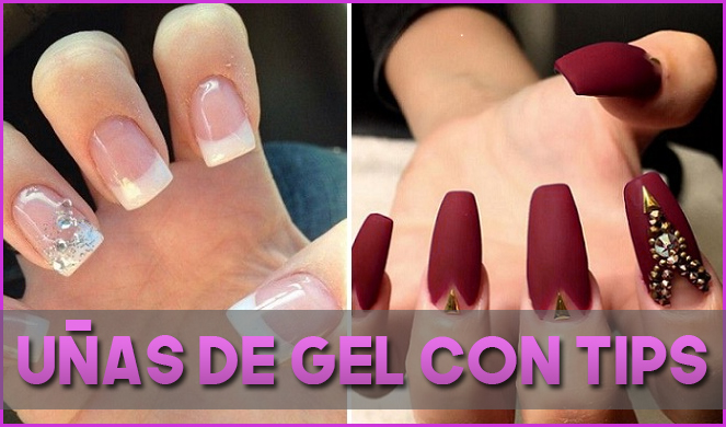 Uñas de gel con tips